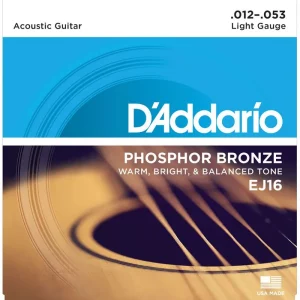 D'Addario 12-53 Light Acoustic Guitar Strings