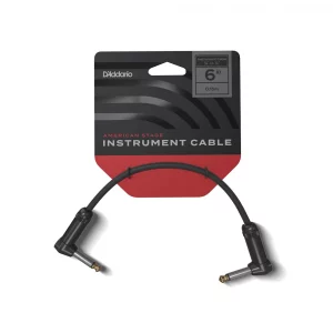 D'Addarop AMERICAN STAGE PATCH CABLE Right-Angle to Right-Angle, 6 inches