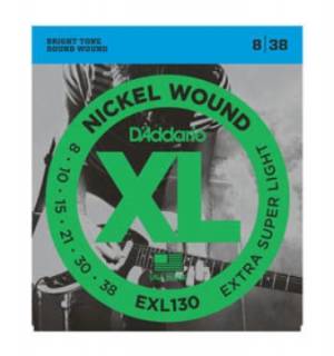 D'Addario 08-38 Extra Super Light Electric Guitar Strings