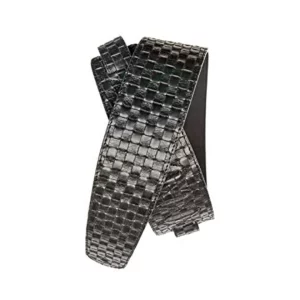 Small Basket Wave Black Guitar Strap