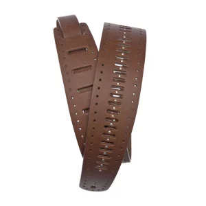 Vented Brow with Studs Guitar Strap