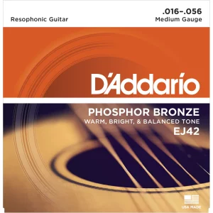 D'Addario 16-56 Medium Resophonic Guitar Strings