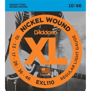 D'Addario 10-46 Regular Light Electric Guitar Strings